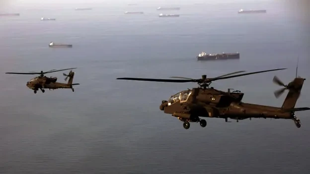 U.S. forces attacked Iranian regime military equipment on Larak Island in response to Iranian threats in the Strait of Hormuz