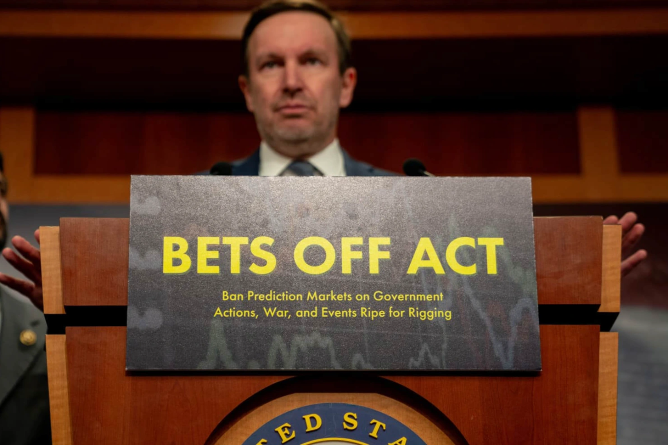 The United States Senate banned its members from trading in prediction markets