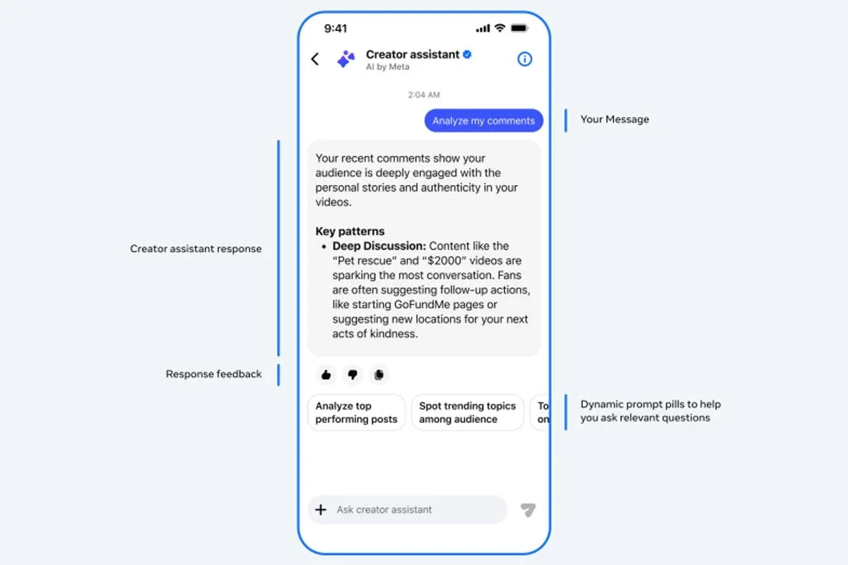 Meta explained that the tool will suggest formats, popular audios, and content.