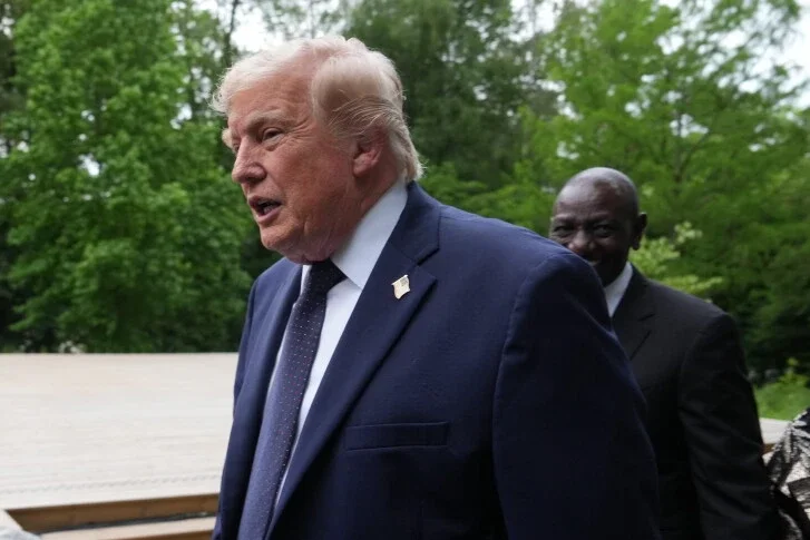 U.S. President Donald Trump signed the agreement with Iran that ends the war in the Middle East