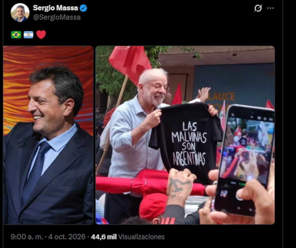 El mensaje de Sergio Massa.