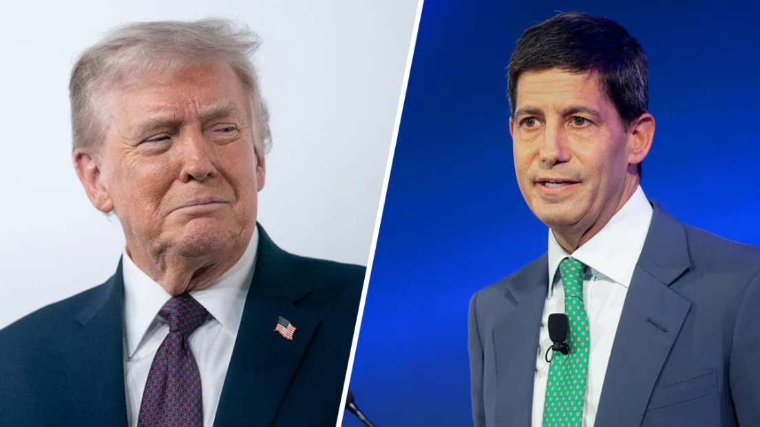 Kevin Warsh and Donald Trump.