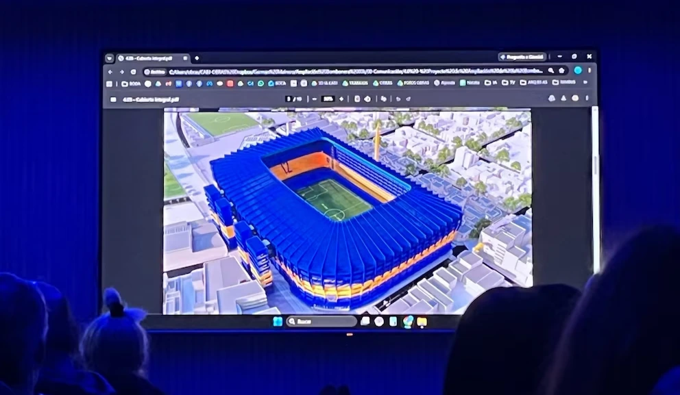 The leaked image of the new Bombonera