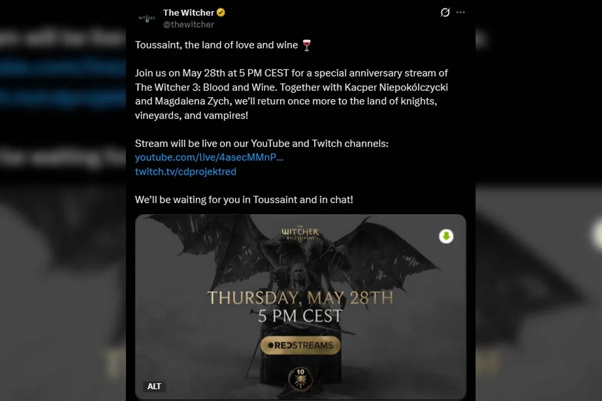 Cuándo es el evento de The Witcher 3 en Argentina