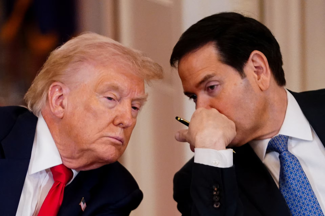 Trump and Marco Rubio, Secretary of State of his government.