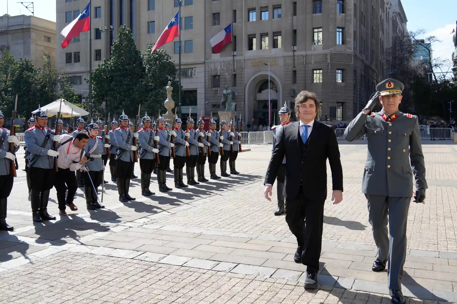 El presidente Javier Milei en Chile.