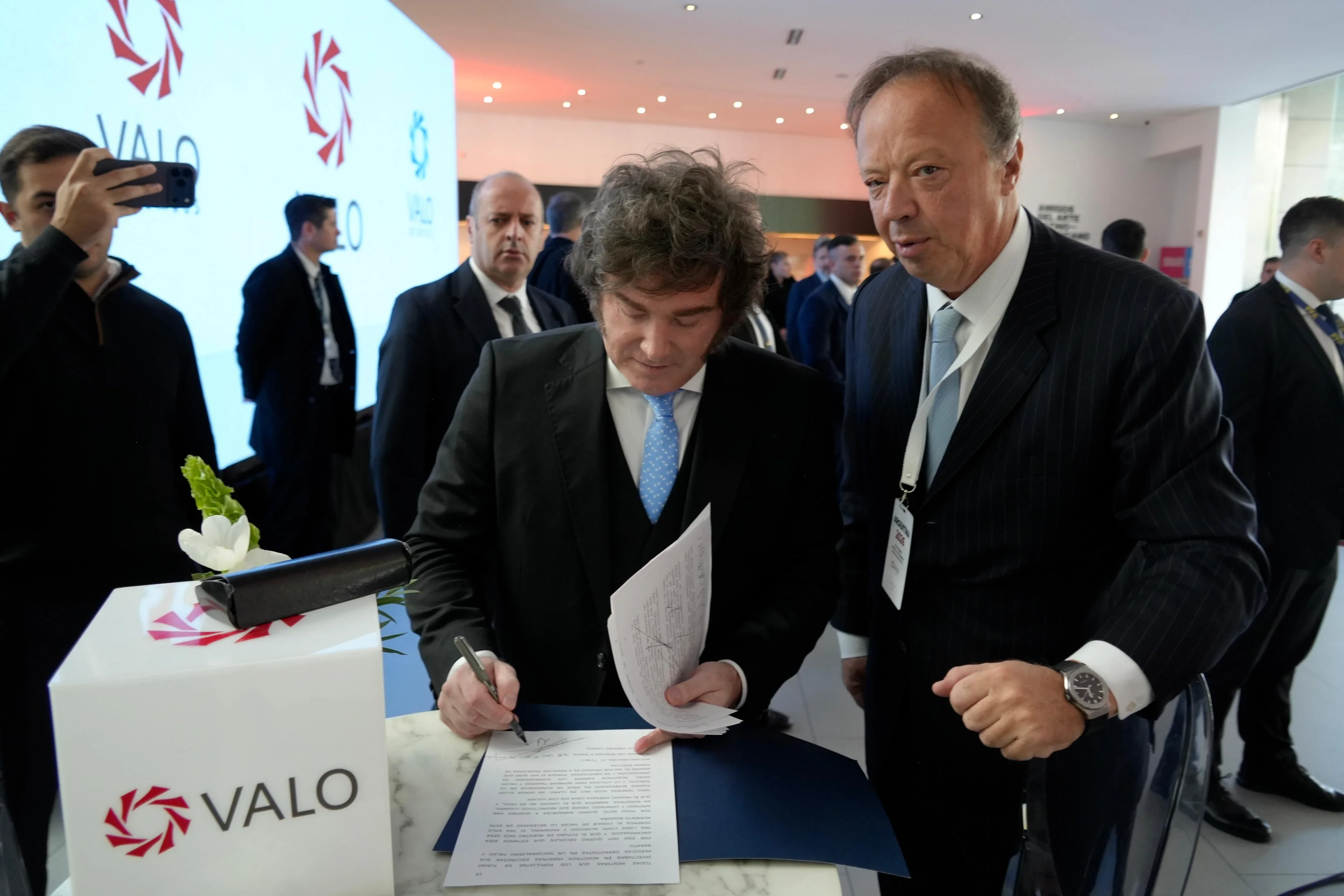 El presidente Javier Milei en el evento.