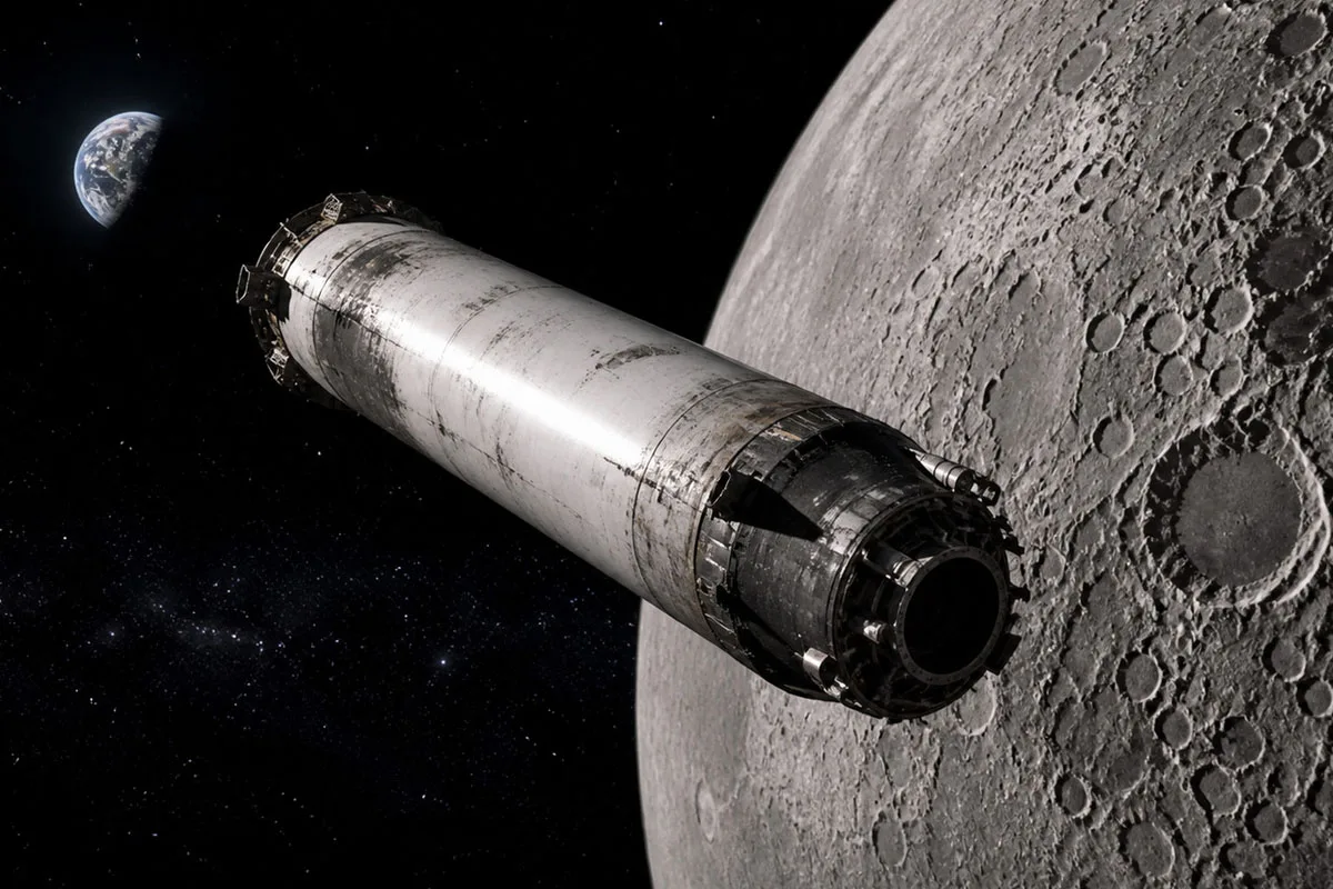 El próximo 5 de agosto, un cohete SpaceX se estrellará contra la Luna a alta velocidad