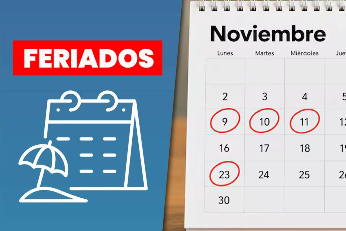 Feriados de noviembre 2026: cuándo será el próximo fin de semana largo