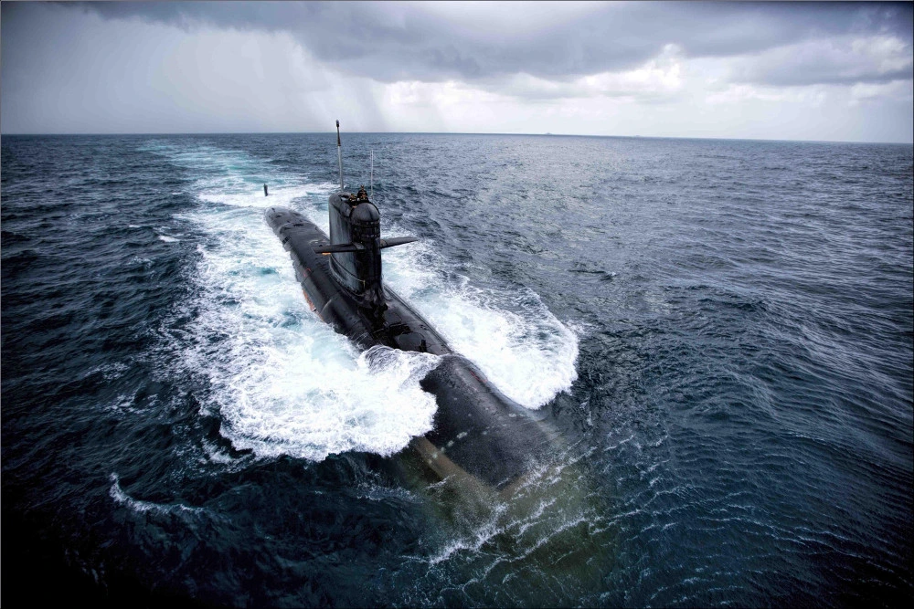 El INS Aridhaman, tercer submarino nuclear de misiles balísticos desarrollado por la Armada india