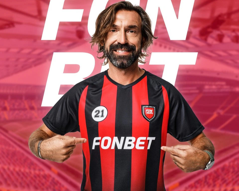 According to Pirlo, his relationship with Fonbet is for commercial and sporting reasons