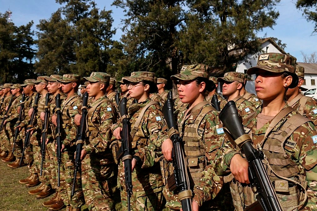 Soldados del Ejército Argentino.