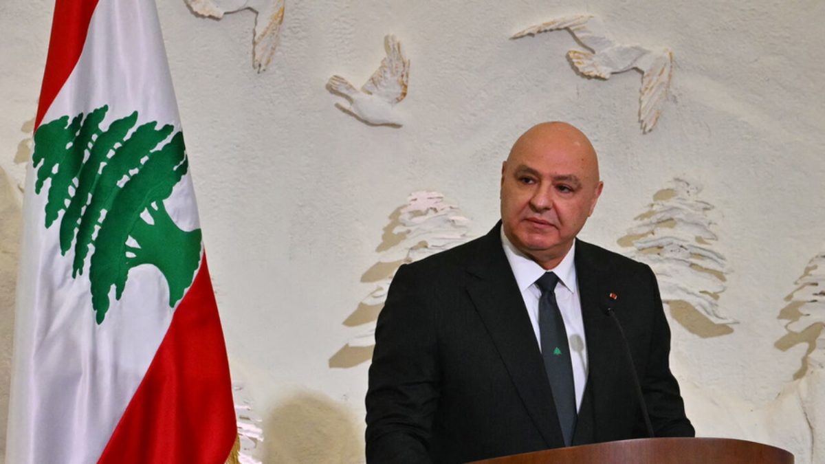 Joseph Aoun, president of Lebanon and former general of its army