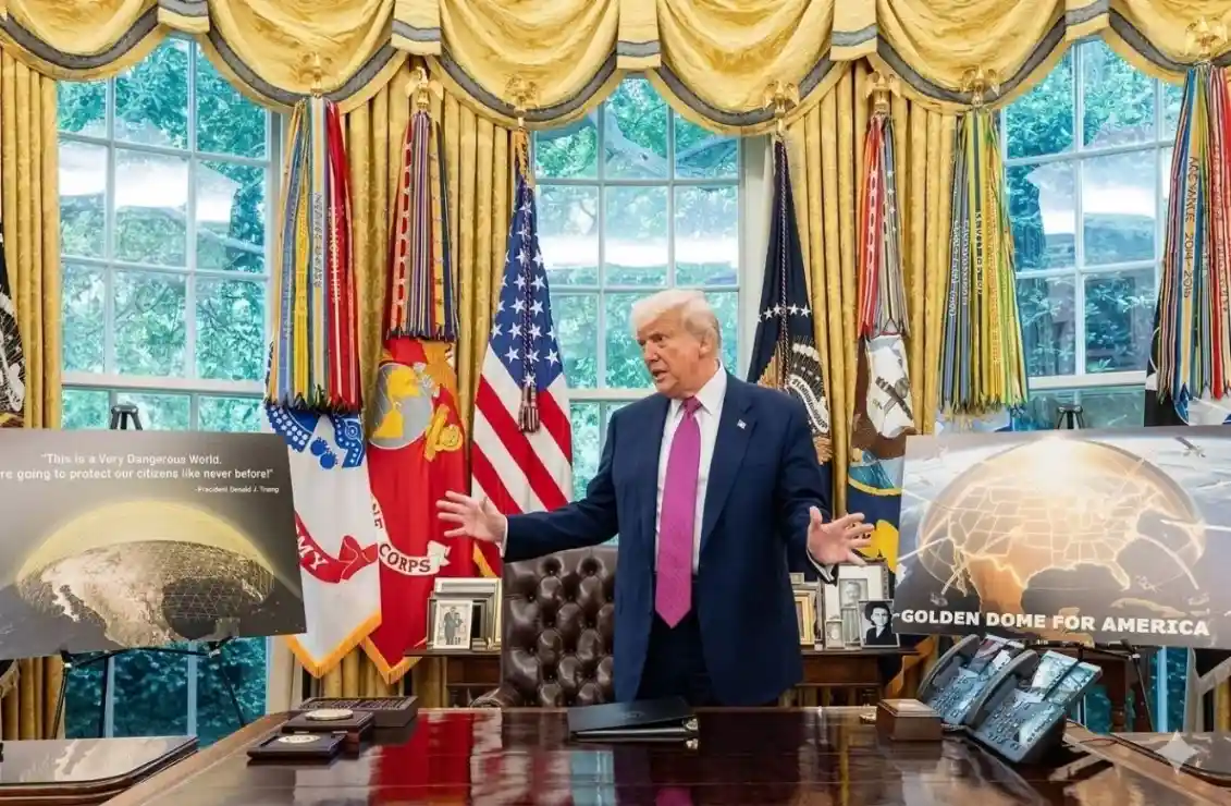 Trump destacó la importancia que posee la isla con respecto al desarrollo del ambicioso proyecto ''Golden Dome''