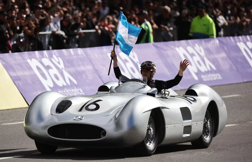 Franco Colapinto handling the “Silver Arrow”