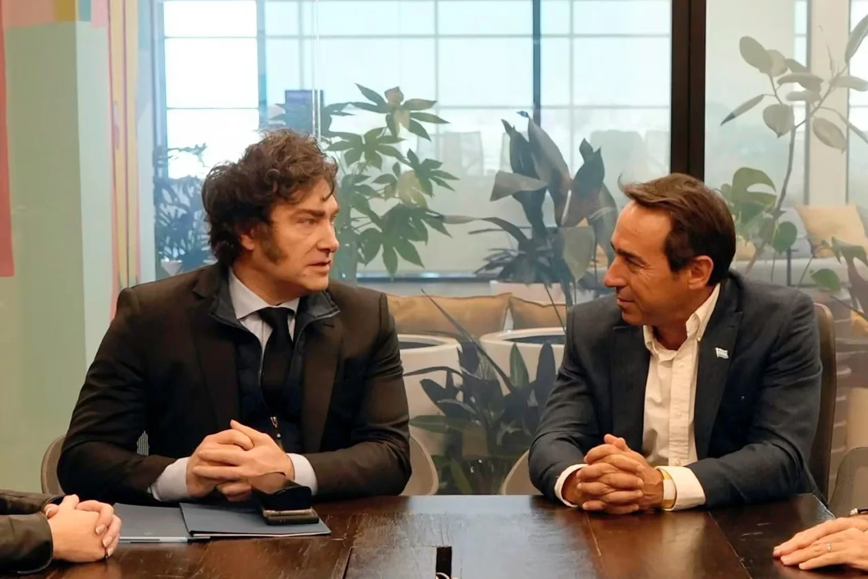 Javier Milei and Marcos Galperin.