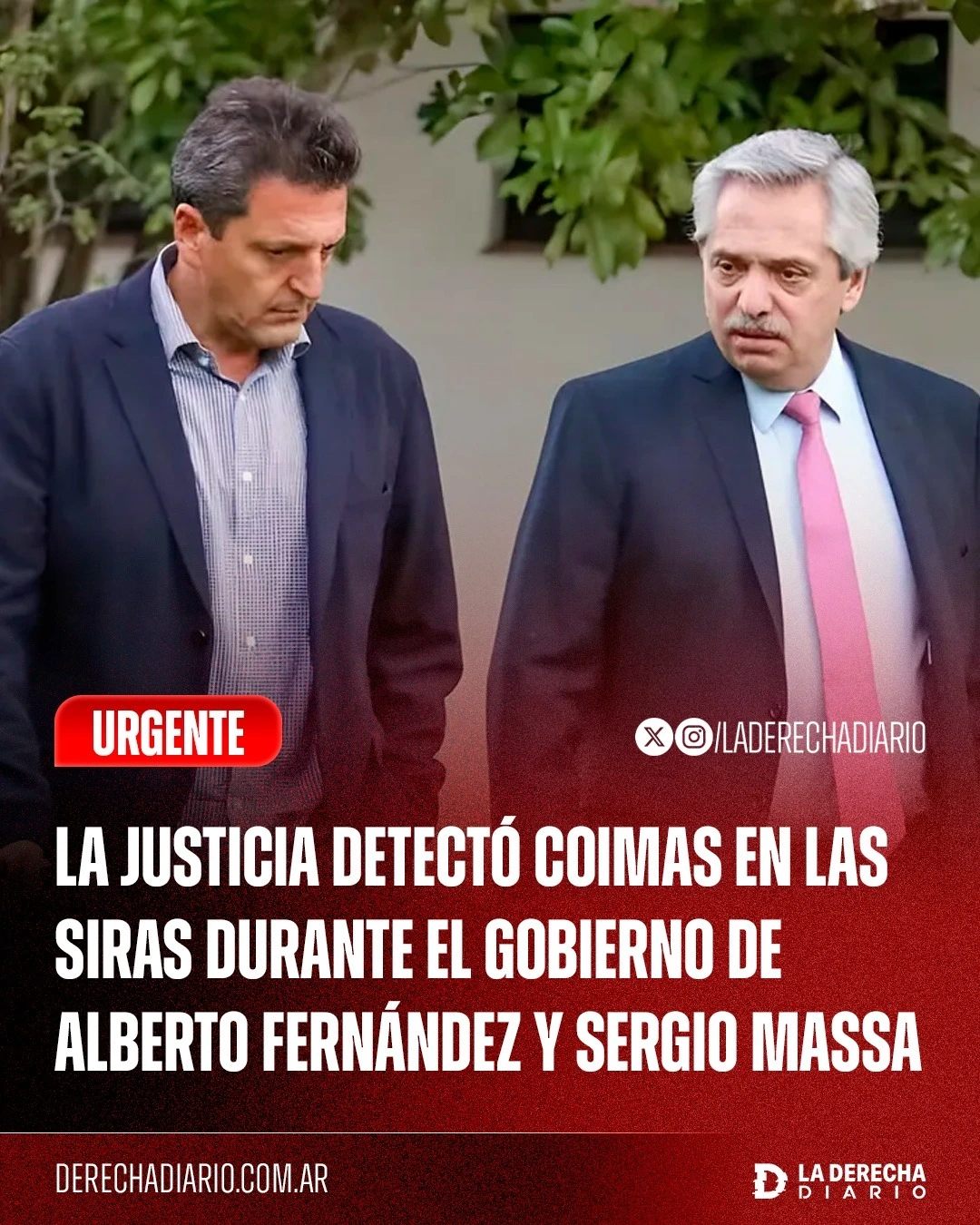 Alberto Fernández y Sergio Massa.