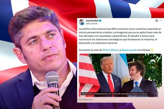 Axel Kicillof criticized the alliance with Trump after possible support for the Argentine claim for the Malvinas leaked