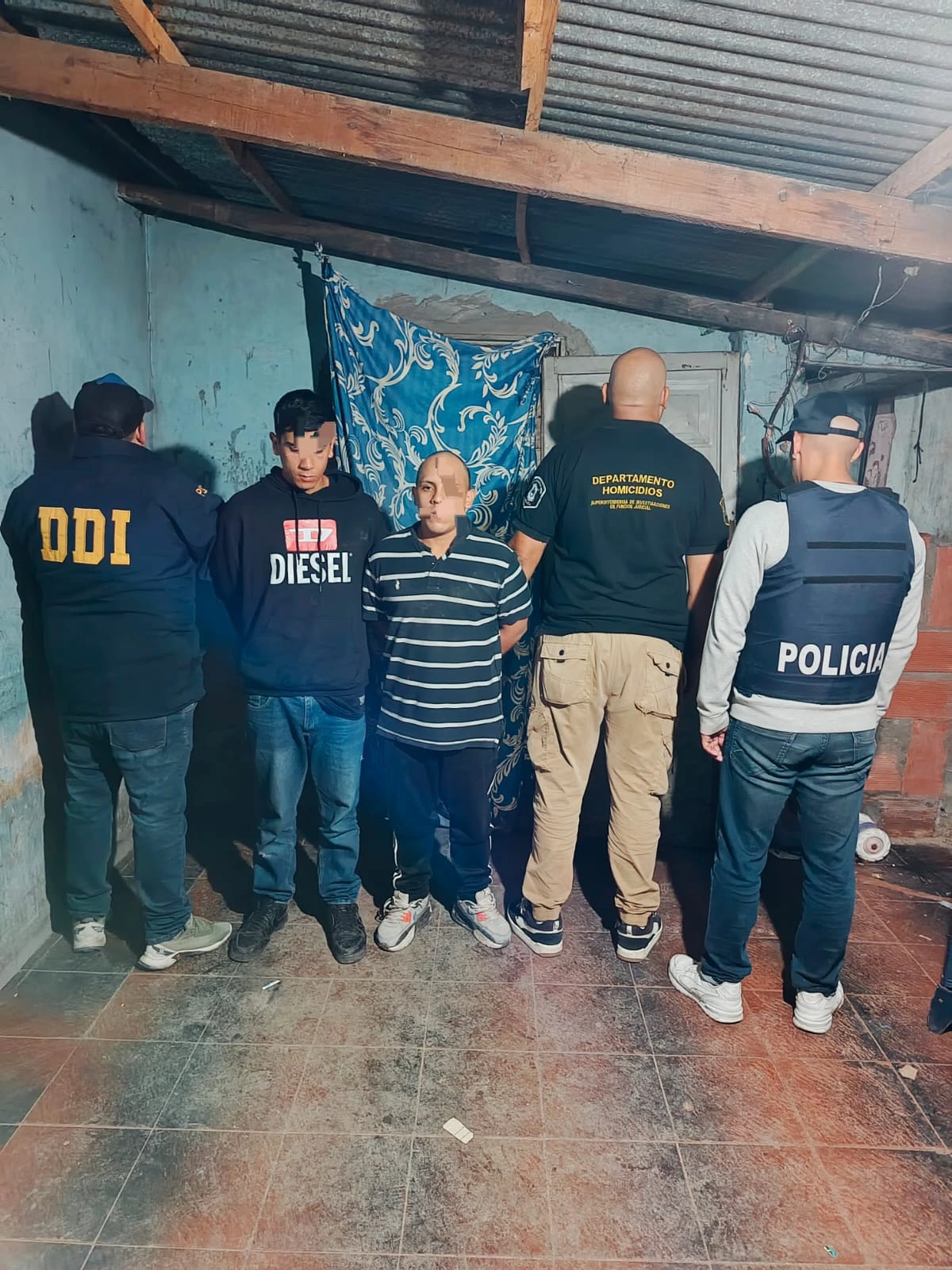 The two arrested as a result of the filming.