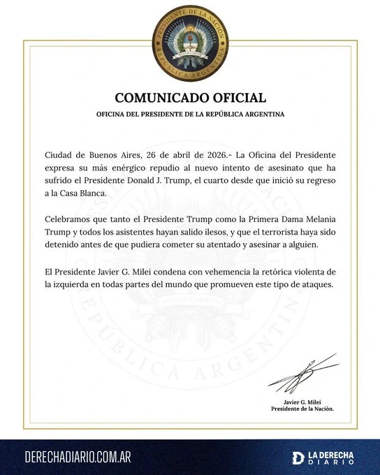 Official statement from the president