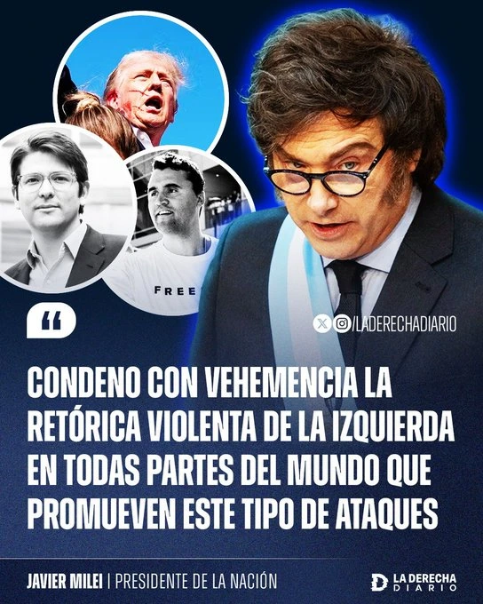 The president, Javier Milei.