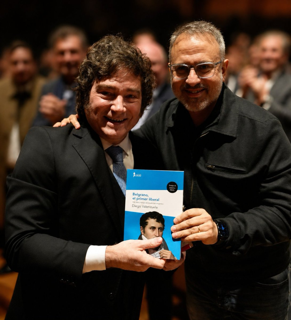 Javier Milei y Diego Valenzuela.
