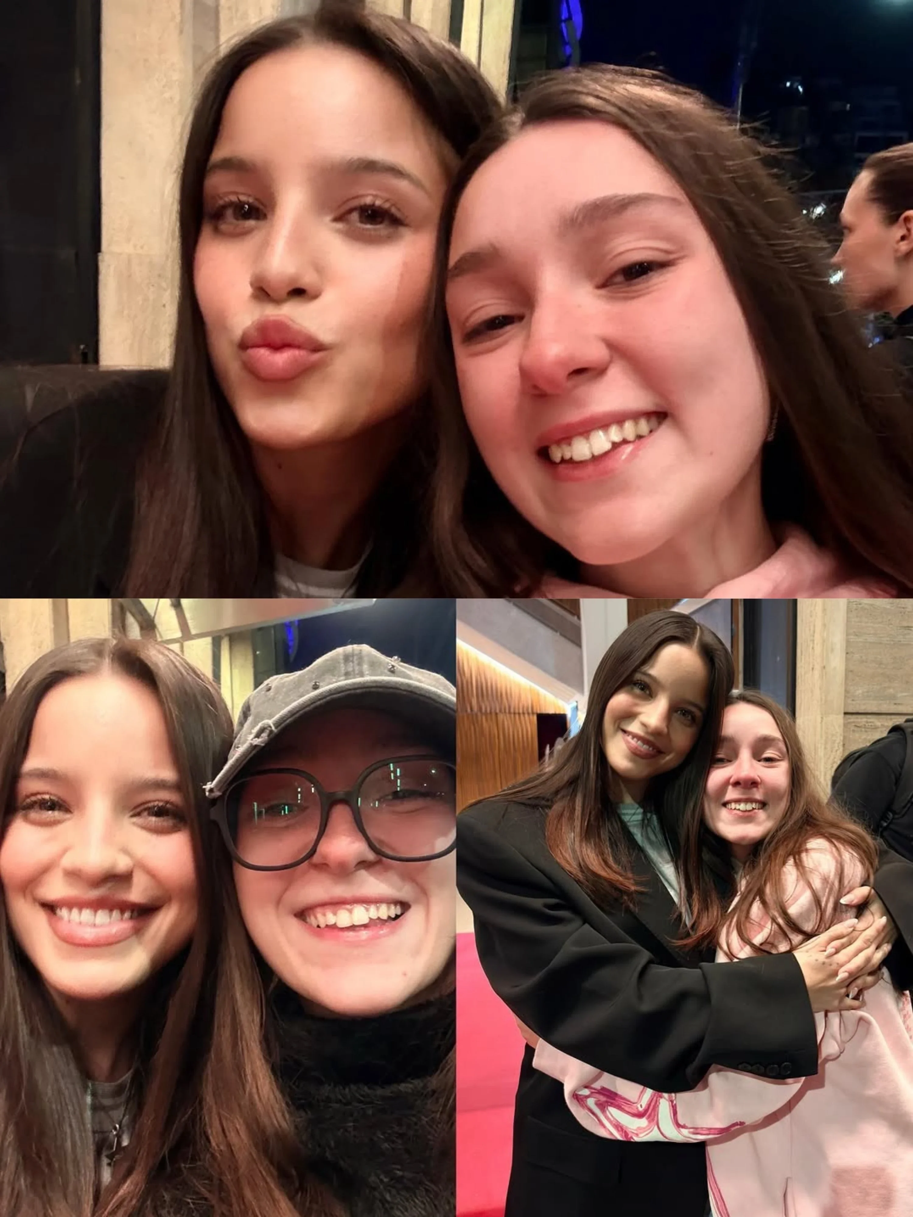 Emilia Mernes junto a una fan