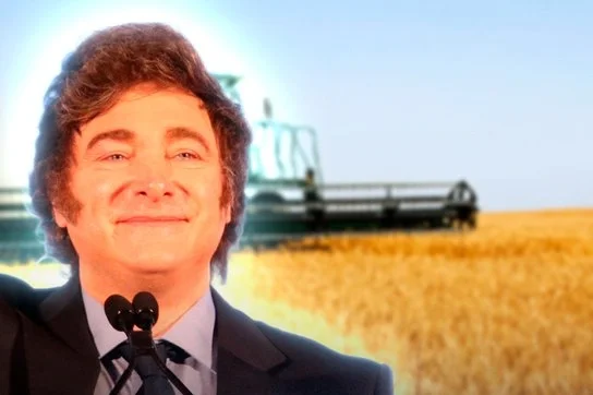 Milei anunció una baja de retenciones para el campo y anticipó beneficios fiscales para la industria