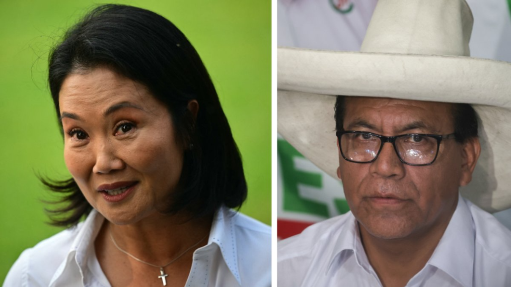 Keiko Fujimori y Roberto Sánchez.