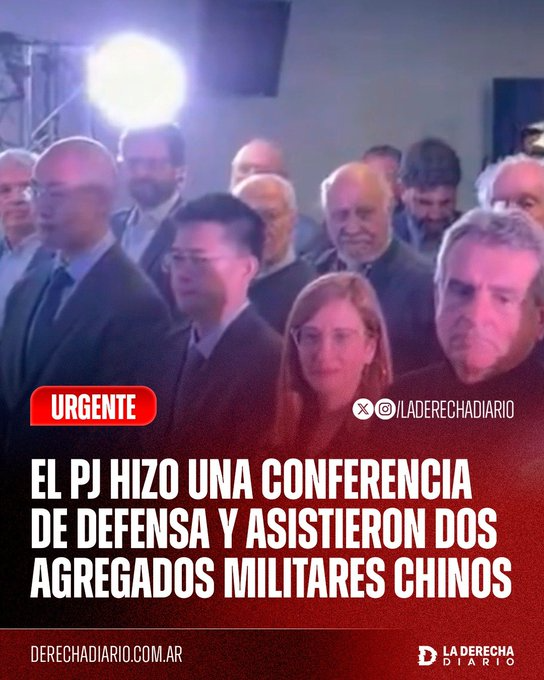 El PJ hizo una conferencia de defensa y asistieron dos agregados militares chinos