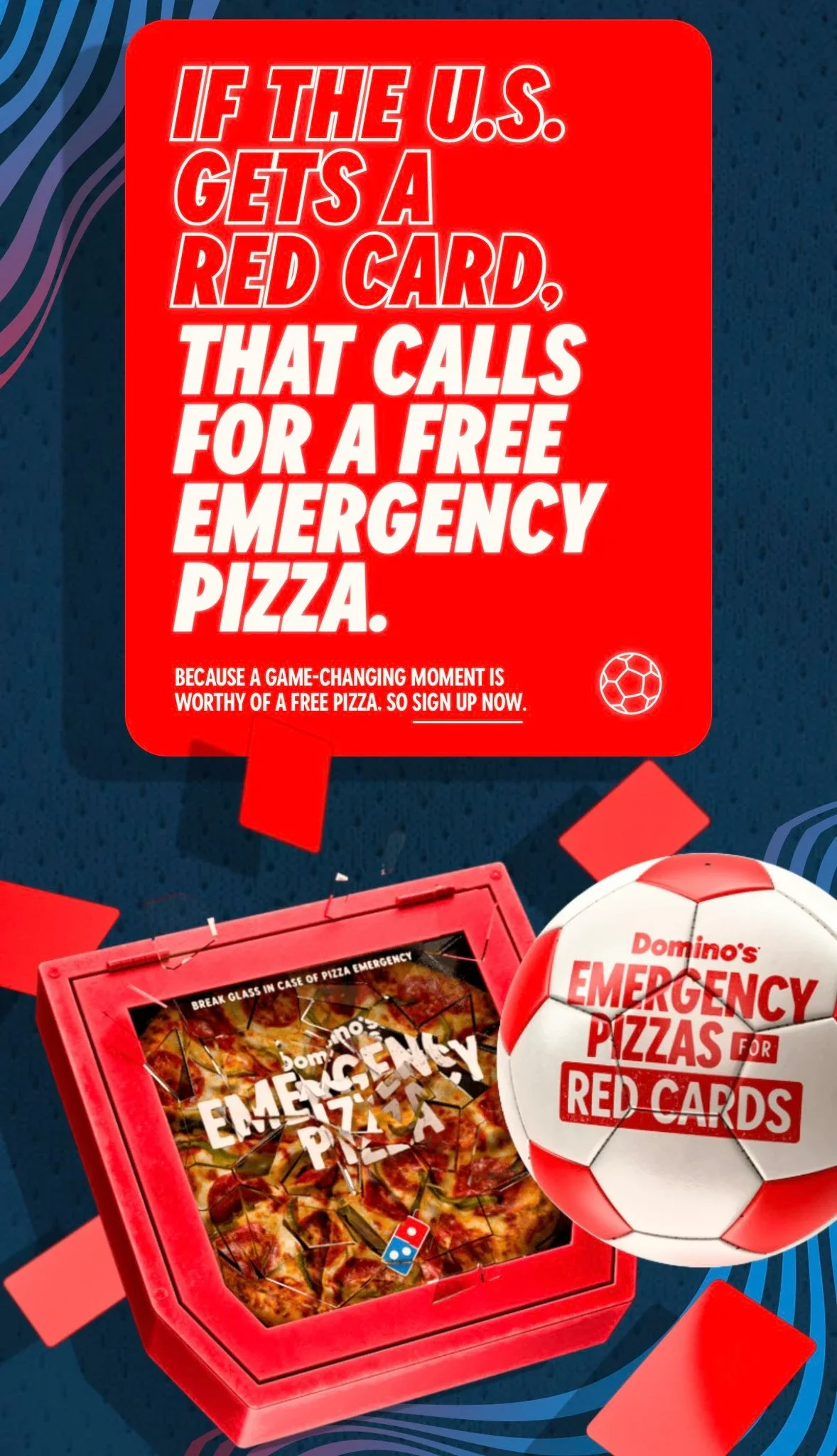 The announcement from Domino's Pizza