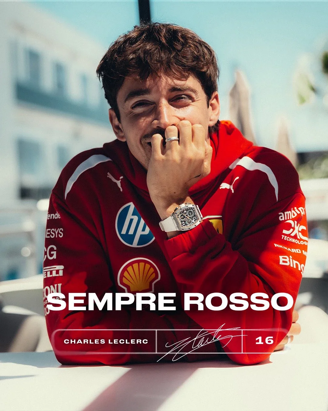 Leclerc renovó contrato con Ferrari