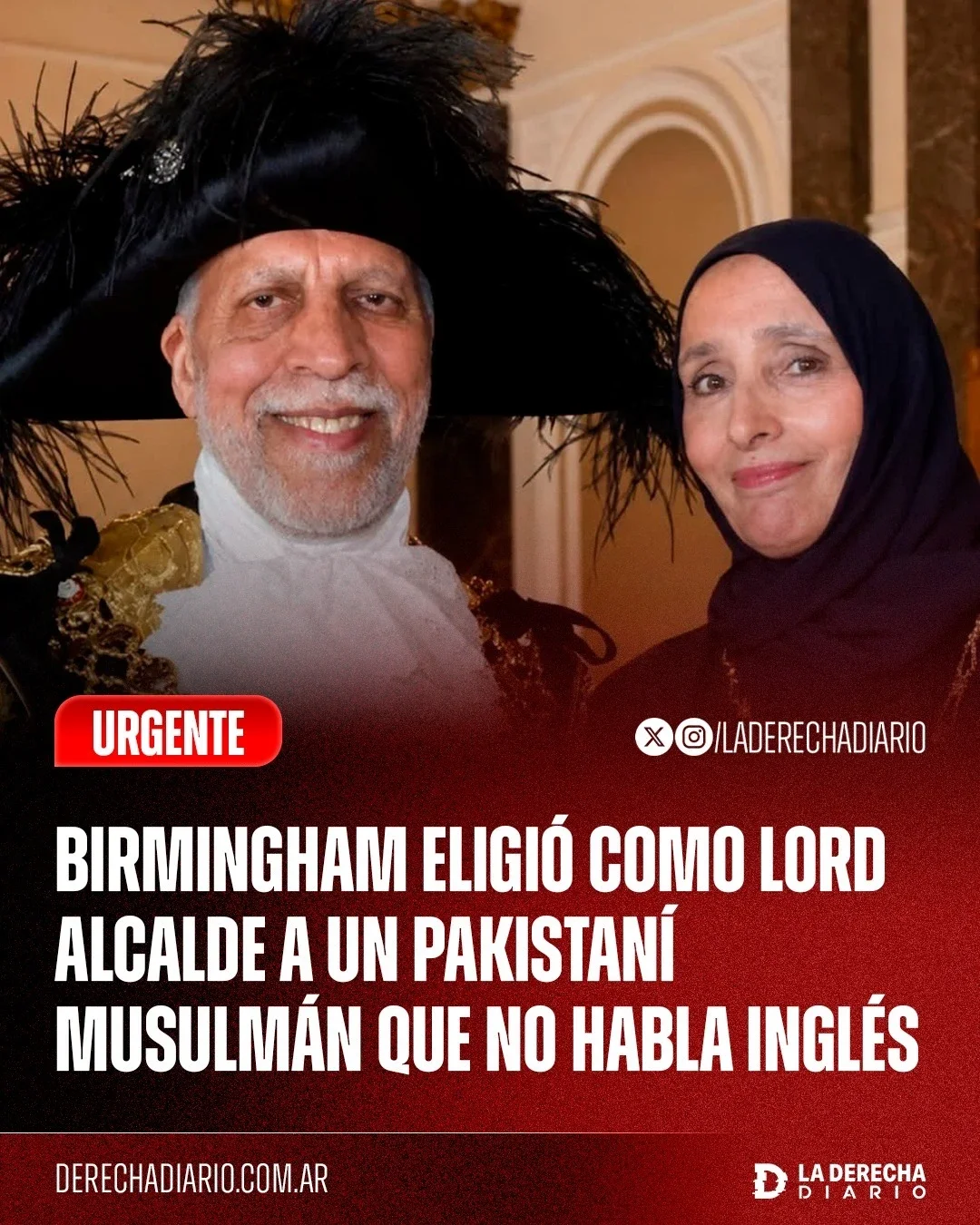 Zaker Choudhry y su esposa.