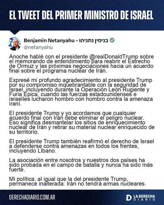 Netanyahu en X: