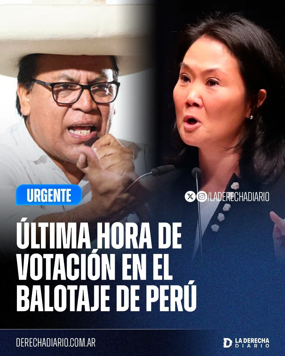 Última hora en el balotaje de Perú