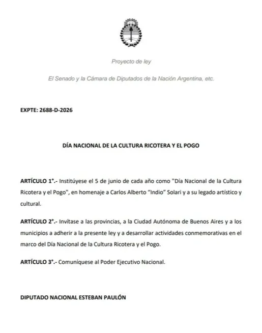 El proyecto de Paulón