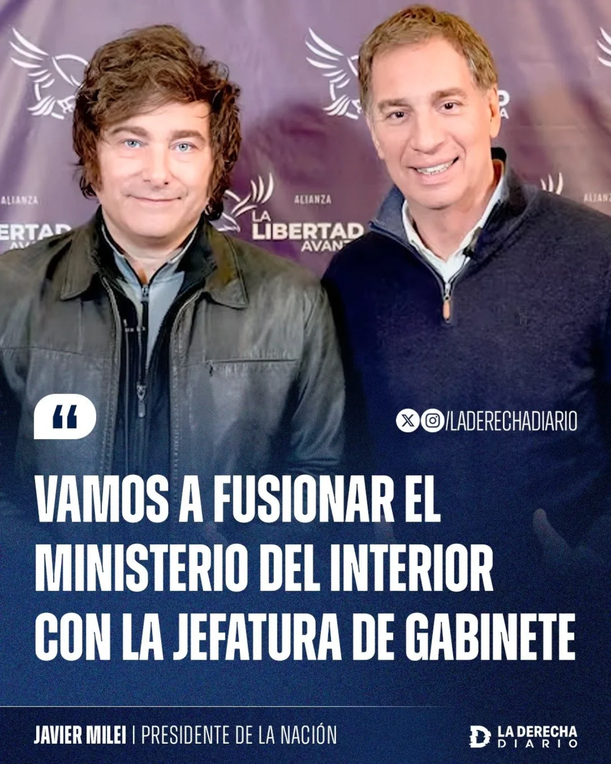 With the appointment of Santilli, the merger between the Ministry of the Interior and the Chief of Cabinet was confirmed