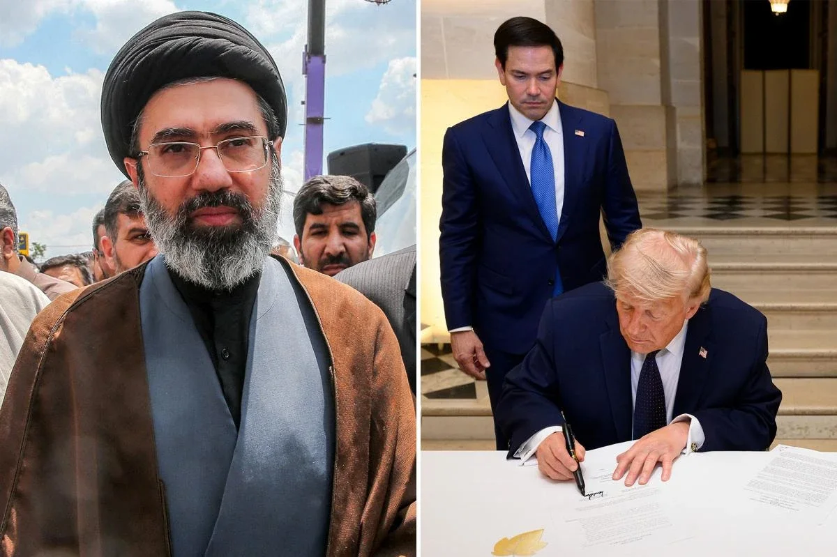 Donald Trump and Mojtaba Jamenei