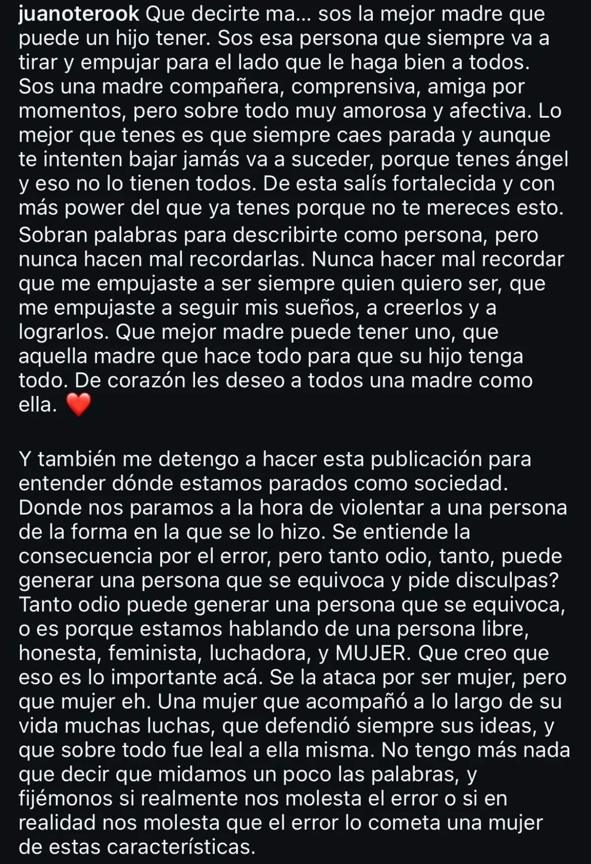 El texto completo de Juan Otero
