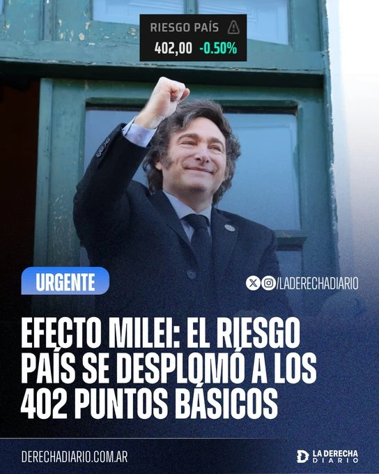 The president, Javier Milei