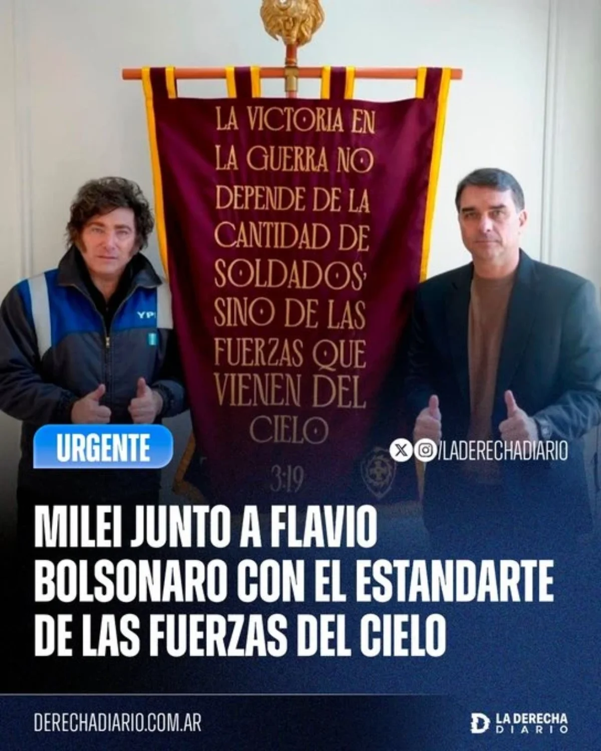 Javier Milei y Flavio Bolsonaro