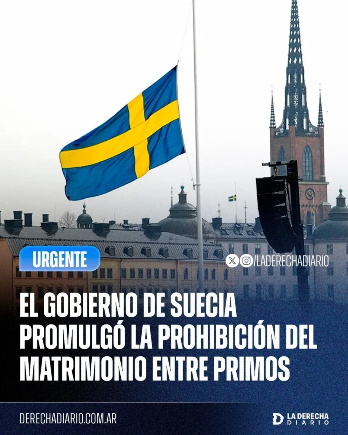 Suecia prohibió los matrimonios entre primos.