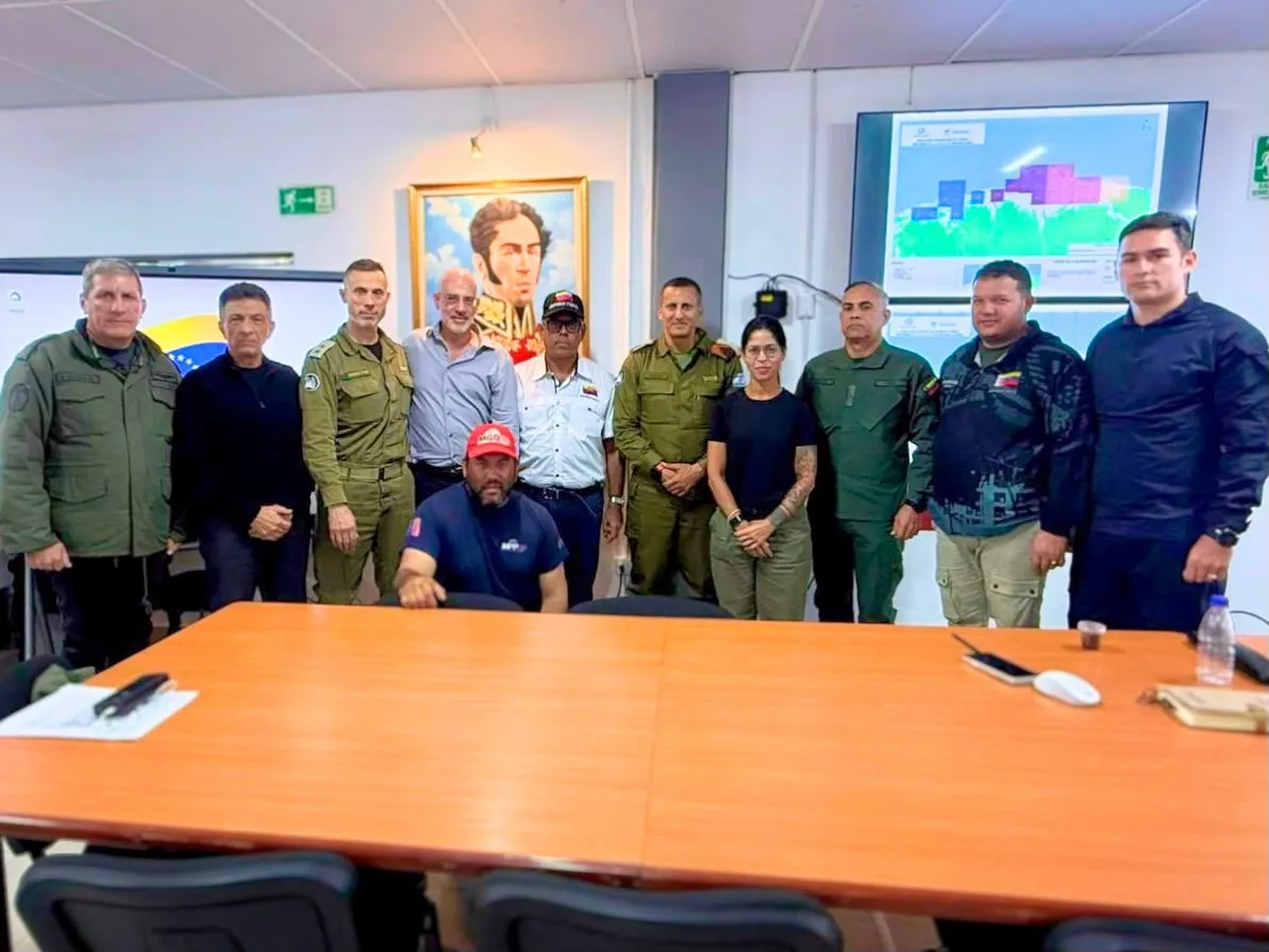 Autoridades venezolanas e israelíes.