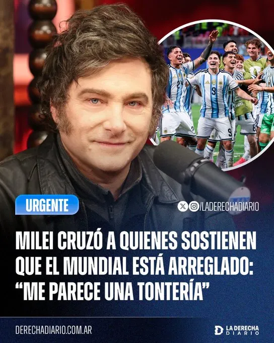 The president, Javier Milei