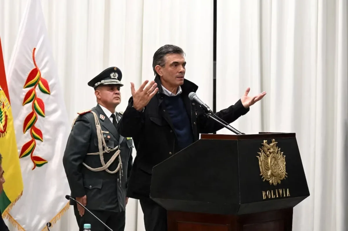 Rodrigo Paz spoke in a televised message