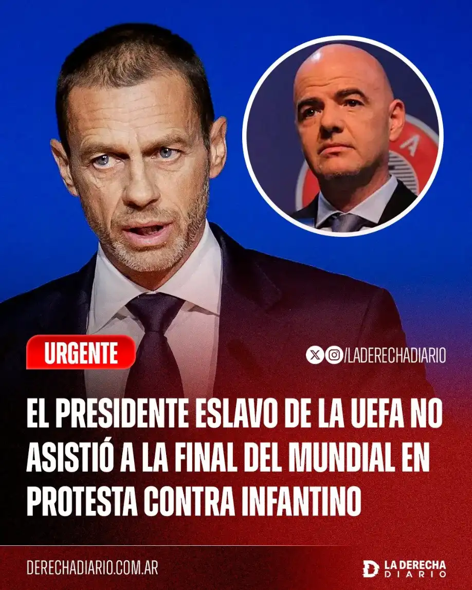 El presidente de la UEFA no asistió a la final.