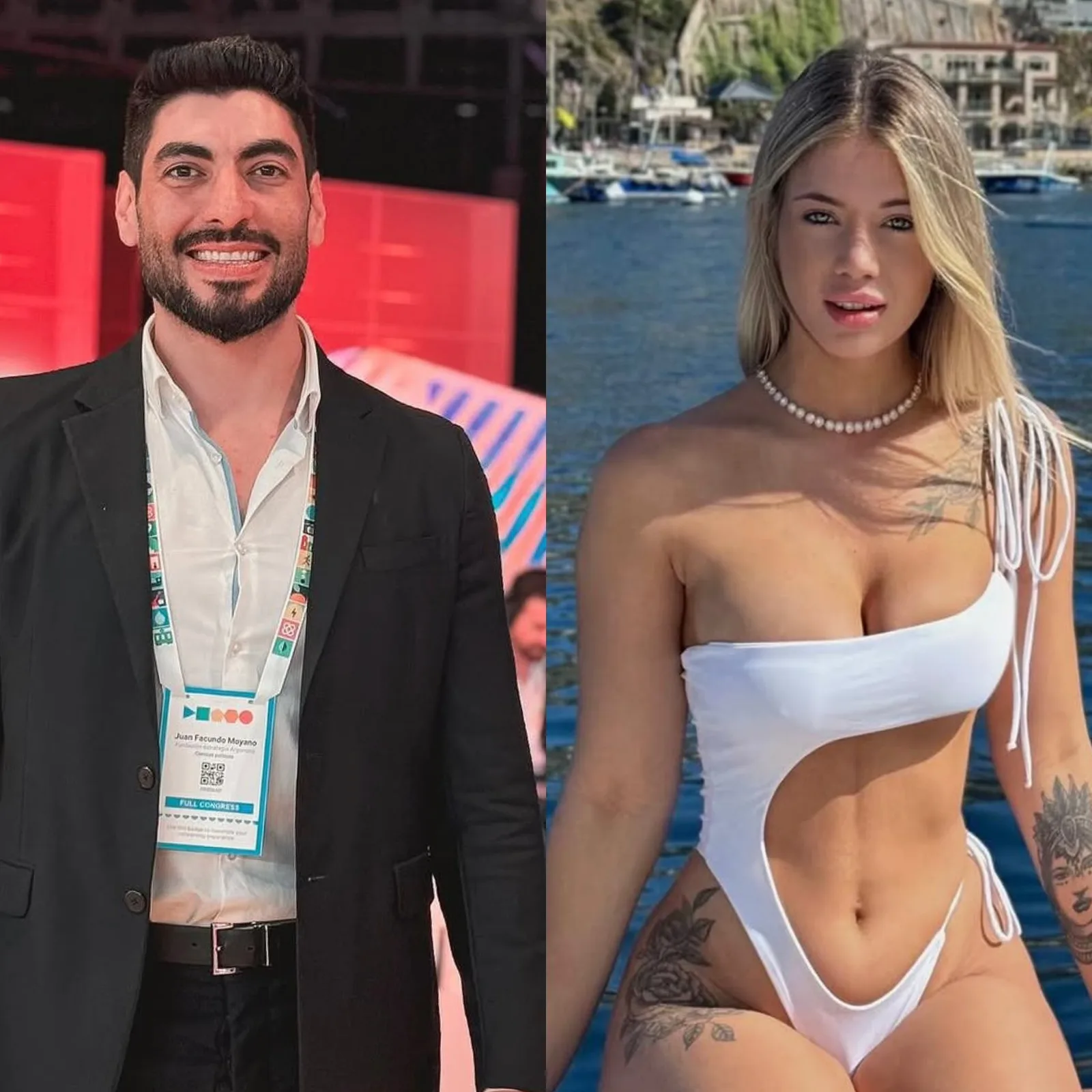 Facundo Moyano and Candela Arizaga