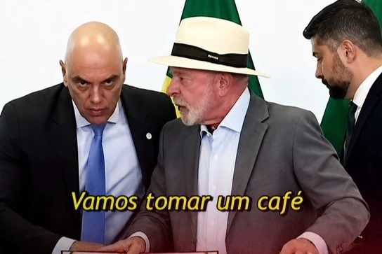 Un micrófono abierto captó al dictador Lula da Silva invitando a “tomar un café” a Alexandre de Moraes.