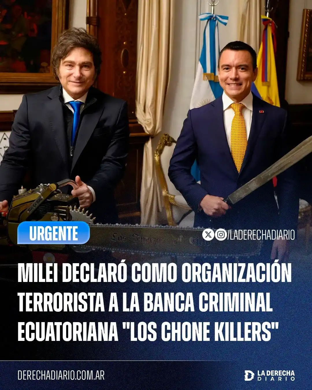 Javier Milei and Daniel Noboa