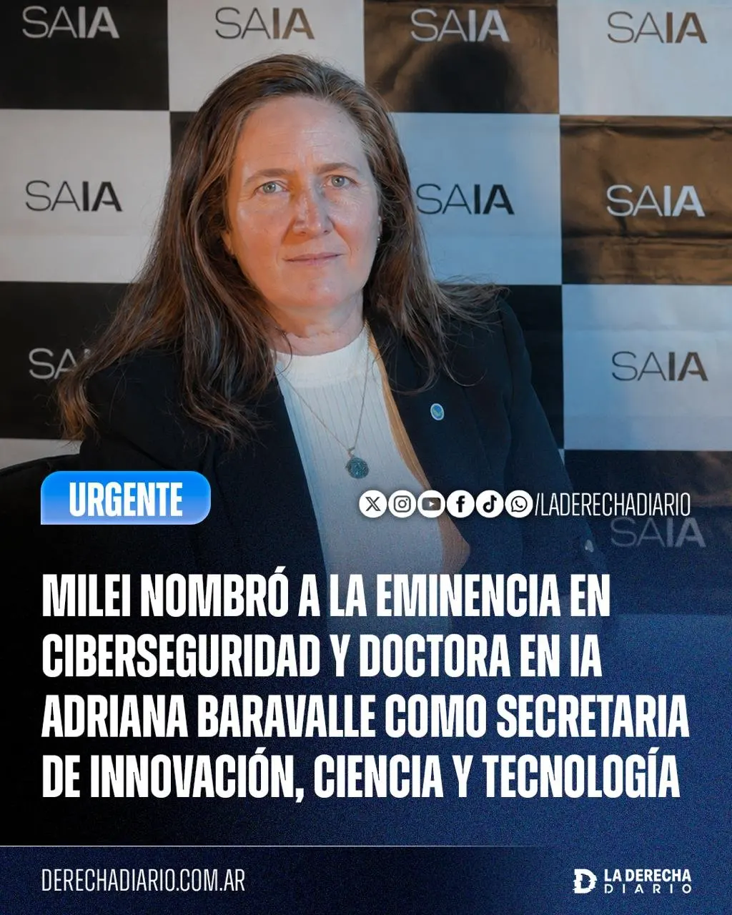 Adriana Baravalle, la nueva secretaria de Innovación, Ciencia y Tecnología.
